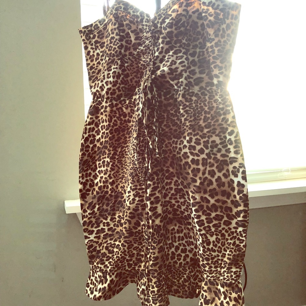 Alia bustier ruched midi dress